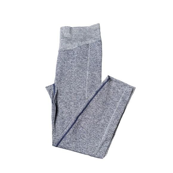 Victorias Secret Pink Seamless Leggings Heathered Navy Butt Lift Large Short - Picture 2 of 8